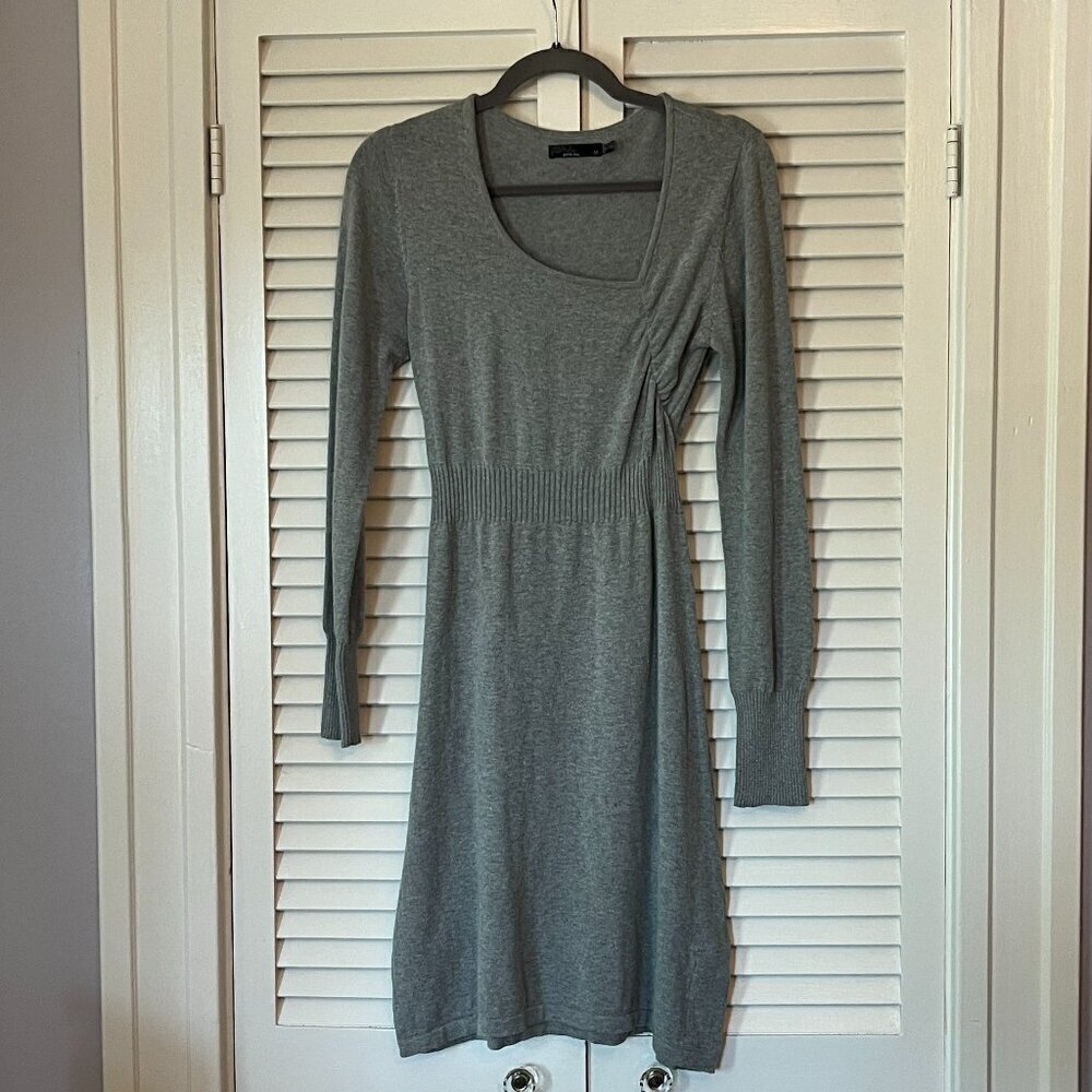 Prana Ziggy sweater dress grey medium